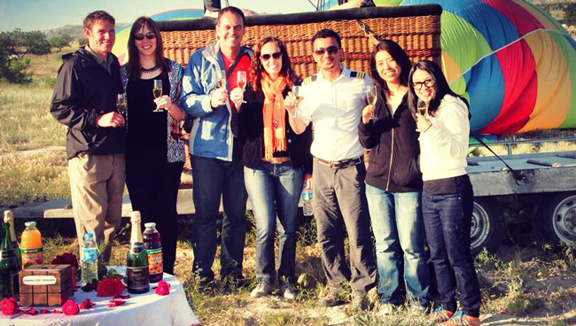 Celebration with Shampagne